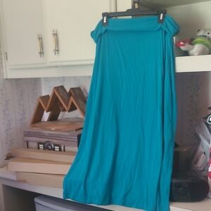 Faded Glory Vibrant Blue Maxi Skirt